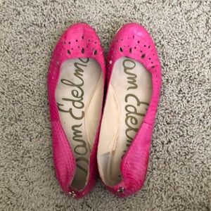 Hot pink Sam Edelman flats
